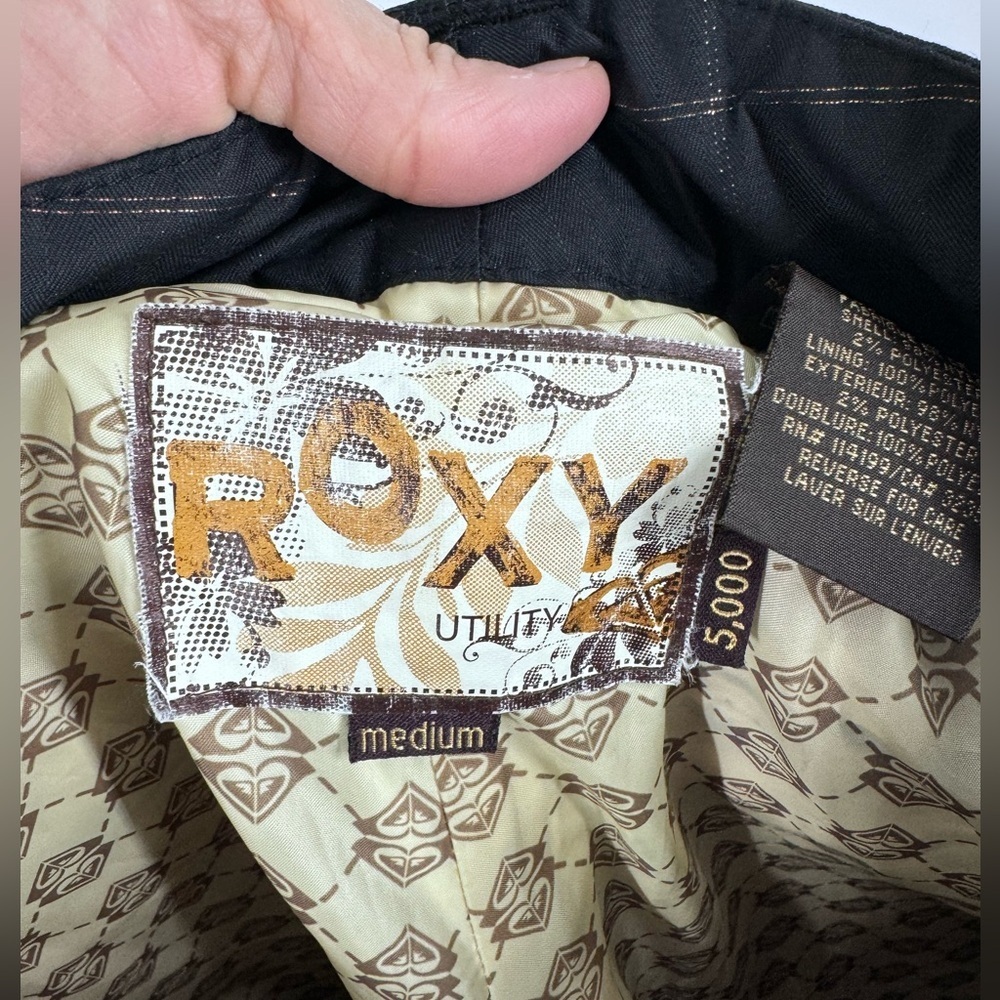 Roxy Waterproof Snowboard Pants Womens Medium 5,000 Protection - Picture 5 of 7